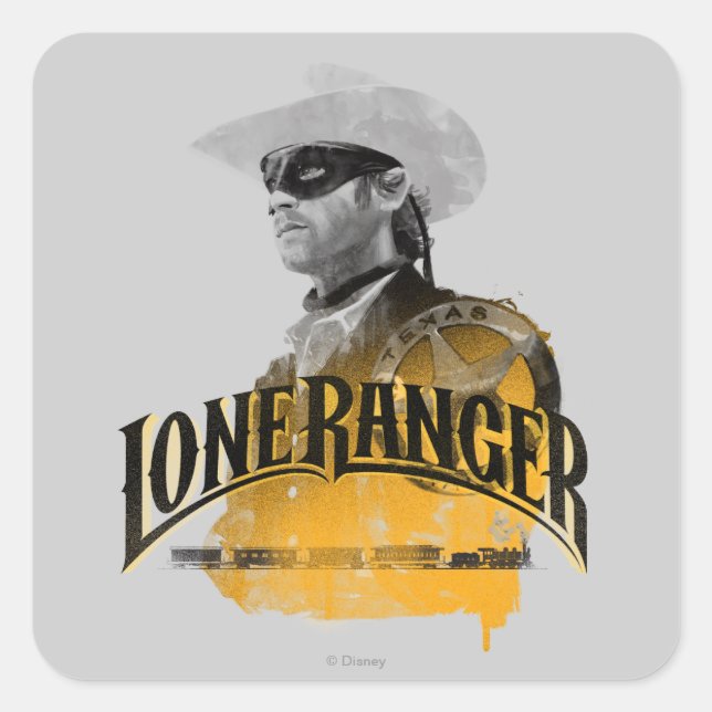 Lone Ranger 2 Square Sticker (Front)