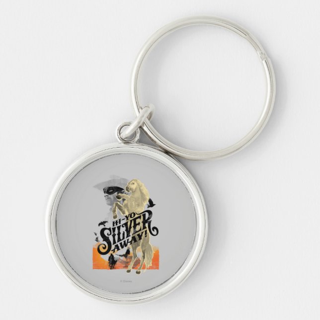 Lone Ranger and Silver - Hi - Yo Silver! Away! Keychain (Front)