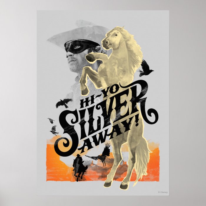 Lone Ranger and Silver   Hi   Yo Silver Away Poster