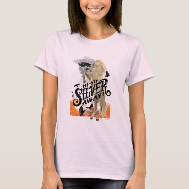 Lone Ranger and Silver - Hi - Yo Silver! Away! T-Shirt (Front)