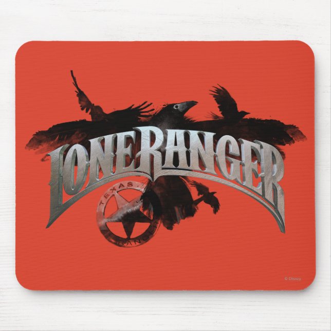 Lone Ranger - Crows and Badge 2 Mouse Pad (Front)