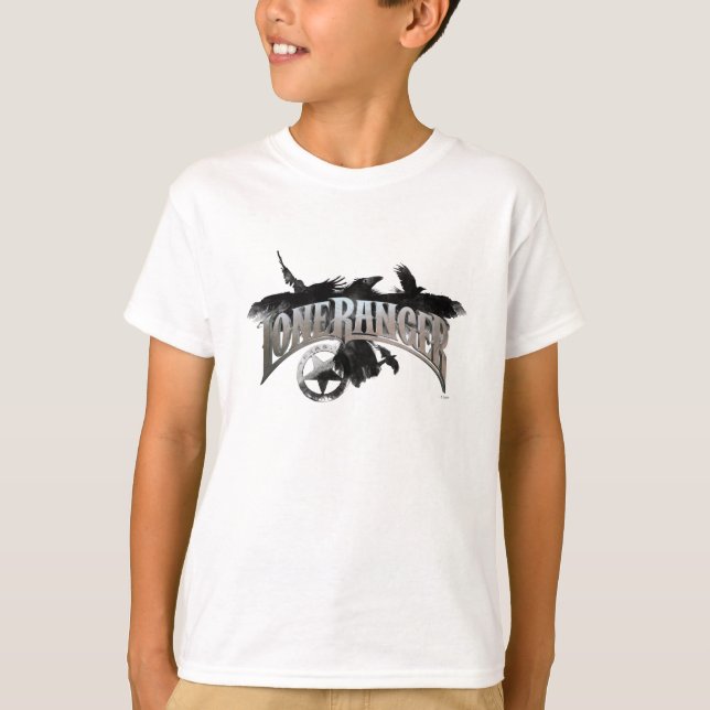 Lone Ranger - Crows and Badge 2 T-Shirt (Front)