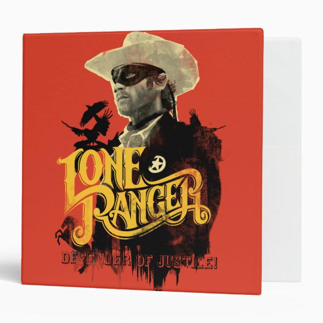 Lone Ranger - Defender of Justice! 2 3 Ring Binder (Front/Inside)