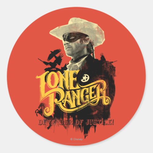 Lone Ranger _ Defender of Justice 2 Classic Round Sticker