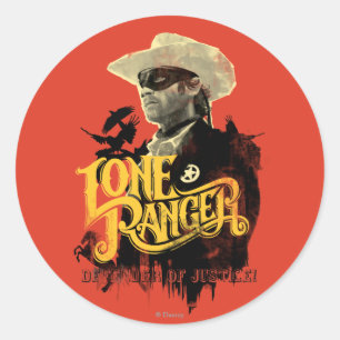 Lone Ranger - Defender of Justice! 2 Classic Round Sticker