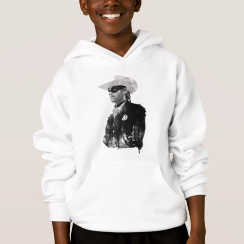 Lone Ranger John Reid _ Black and White Hoodie