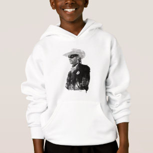 Lone Ranger John Reid - Black and White Hoodie
