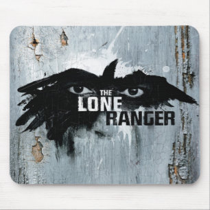 Lone Ranger Mask with Logo Mouse Pad