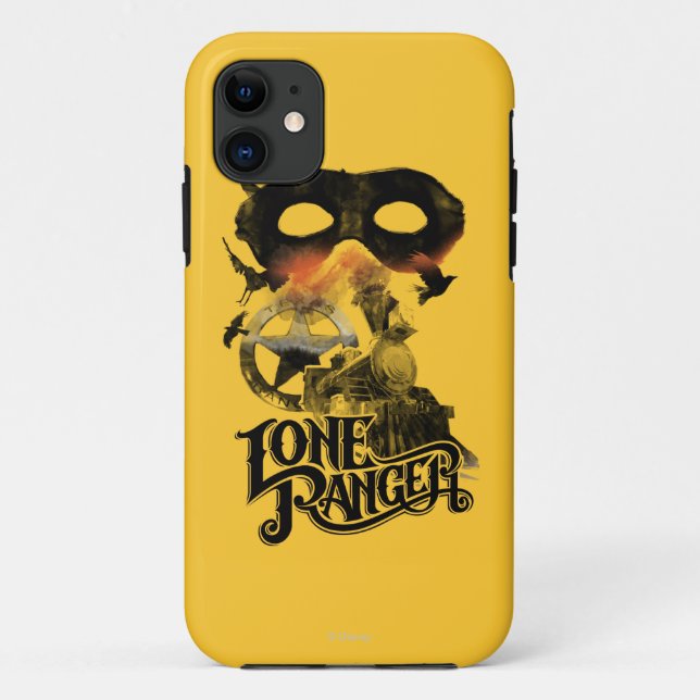 Lone Ranger Train and Mask Case-Mate iPhone Case (Back)
