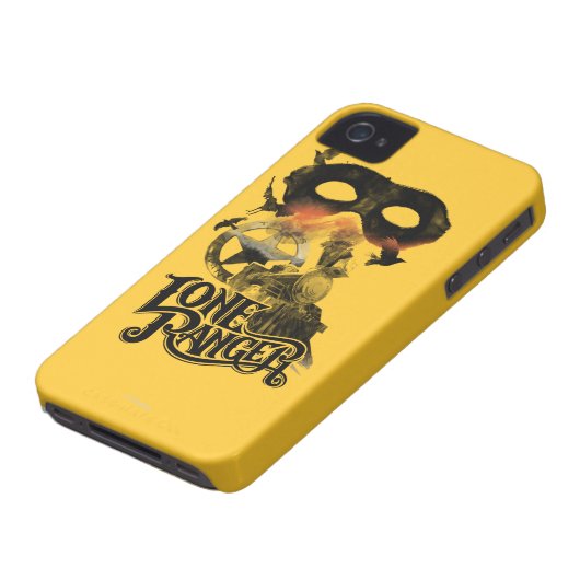 Lone Ranger Train and Mask Case-Mate iPhone Case (Bottom)