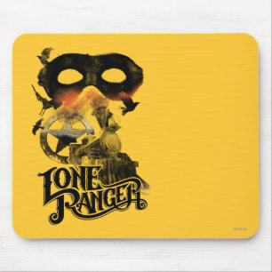 Lone Ranger Train and Mask Mouse Pad