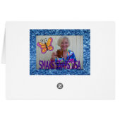 Lone Sail Boat on the Beach Cards (Back Horizontal)