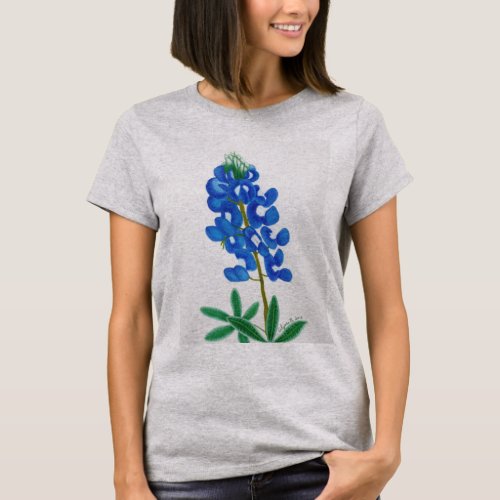 Lone Star Bluebonnet Womens T_Shirt