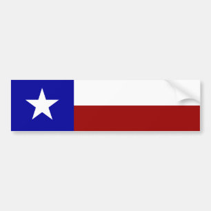 Lone Star Flag Bumper Sticker