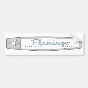Lone Star Flamingo Bumper Sticker