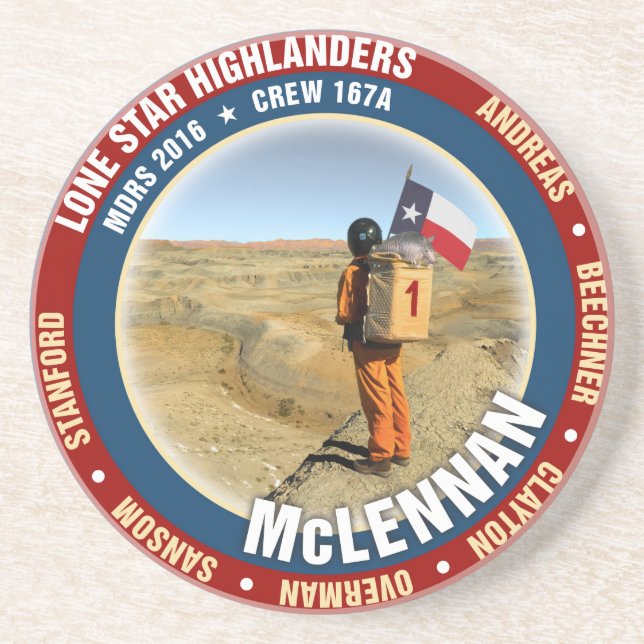 Lone Star Highlanders Crew 167A Coaster (Front)