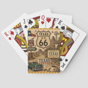 Lone Star Highway 66 Longhorn Gamble Poker Cards