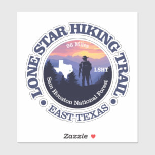 Lone Star Hiking Trail (rd2) Sticker