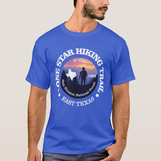 Lone Star Hiking Trail (rd2) T-Shirt (Front)