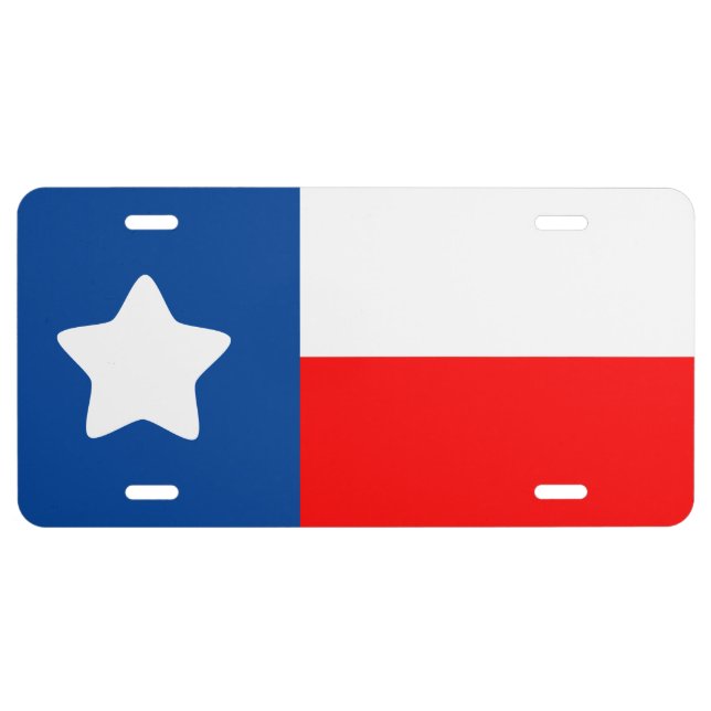 Lone Star License Plate (Front)