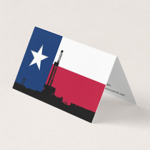 Lone Star Oil Drilling Rig Business Card