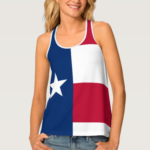 Lone Star State Flag of Texas Tank Top