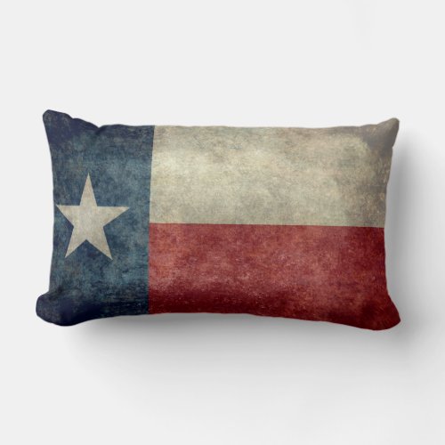 Lone star state flag _ Texas that is Lumbar Pillow