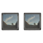 Lone Torrey Pine California Sunset Landscape Cufflinks