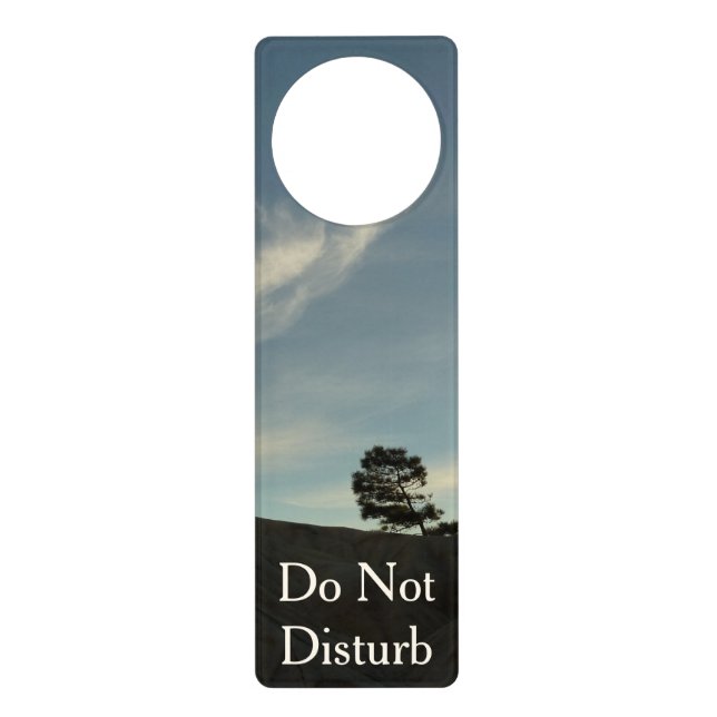 Lone Torrey Pine California Sunset Landscape Door Hanger (Front)