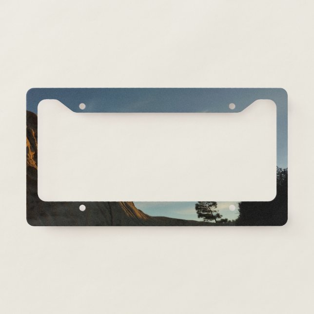 Lone Torrey Pine California Sunset Landscape License Plate Frame (Front)