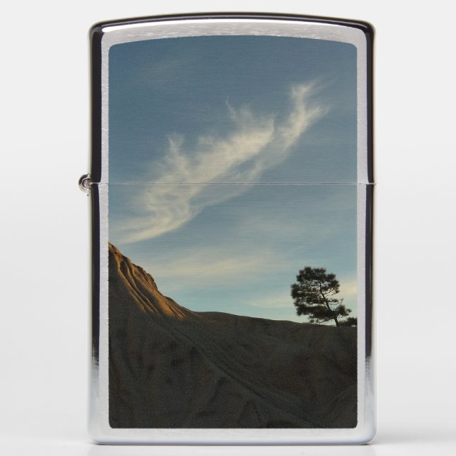 Lone Torrey Pine California Sunset Landscape Zippo Lighter (Front)
