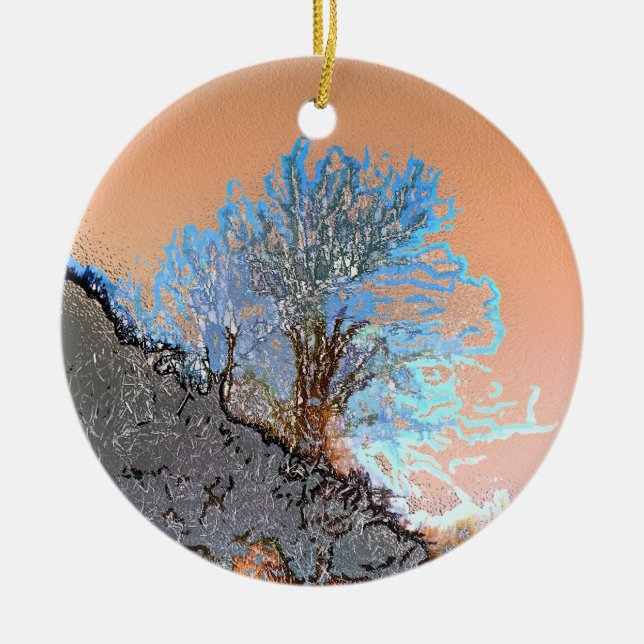 LONE TREE CERAMIC ORNAMENT (Front)
