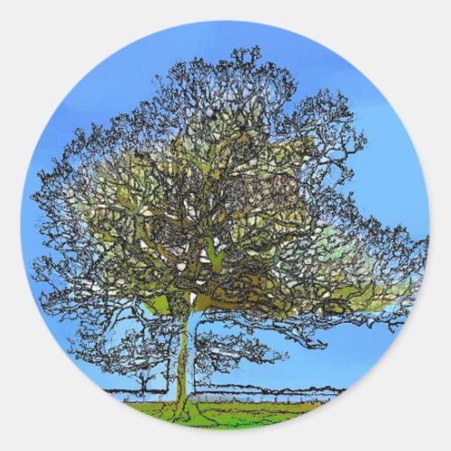 LONE TREE CLASSIC ROUND STICKER