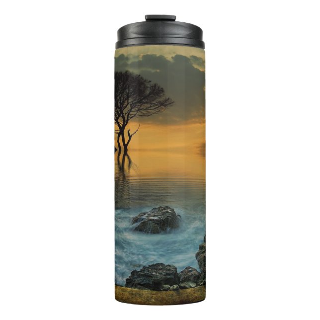 Lone Tree In Lake Thermal Tumbler (Front)