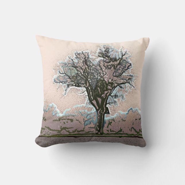 LONE TREE THROW PILLOW (Front)