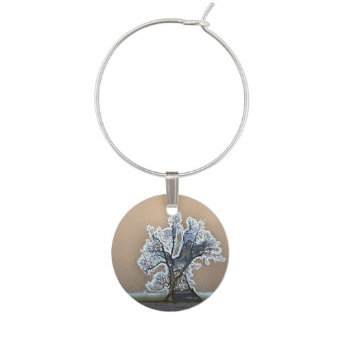 LONE TREE WINE GLASS CHARM