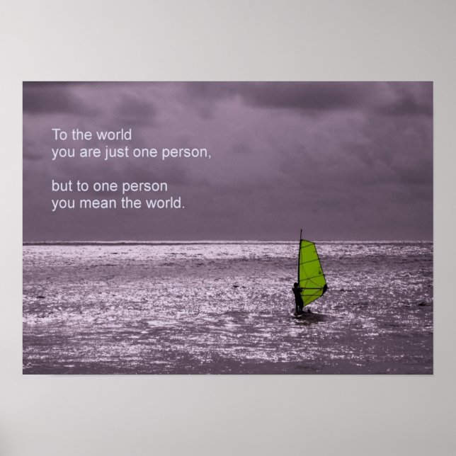 Lone Windsurfer - Friendship Poster (Front)