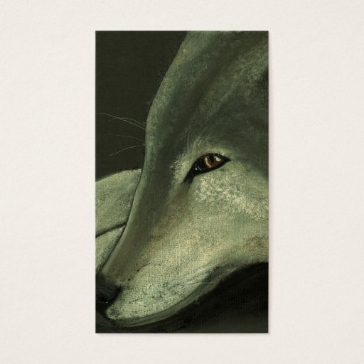 Customizable lone wolf business cards