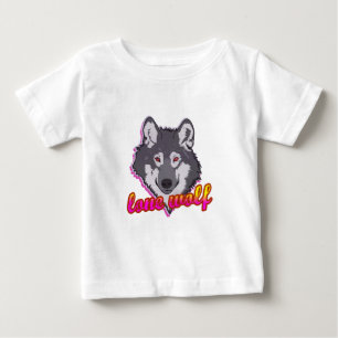 Lone Wolf, 80's style! Baby T-Shirt
