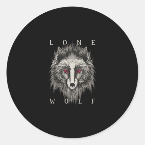 Lone Wolf Classic Round Sticker
