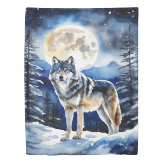Lone Wolf Duvet Cover