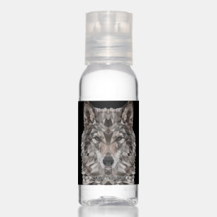Lone Wolf Geometric Portrait Hand Sanitizer