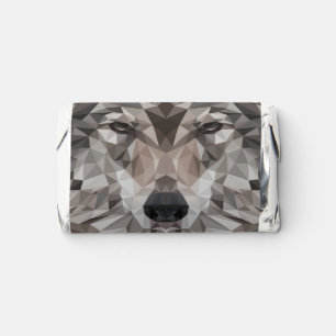 Lone Wolf Geometric Portrait Hershey's Miniatures