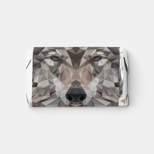 Lone Wolf Geometric Portrait Hershey's Miniatures (Front)