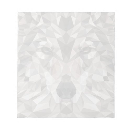 Lone Wolf Geometric Portrait Notepad
