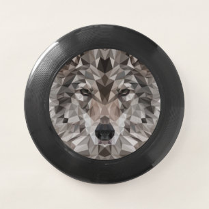 Lone Wolf Geometric Portrait Wham-O Frisbee