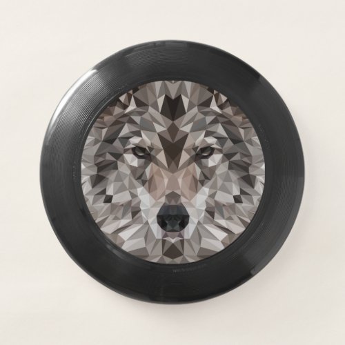 Lone Wolf Geometric Portrait Wham_O Frisbee