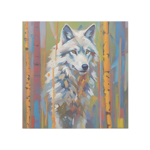 Lone Wolf in the Wilderness Animal Natire Gallery Wrap