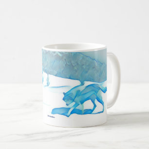 Lone Wolf In WInter Coffee Mug