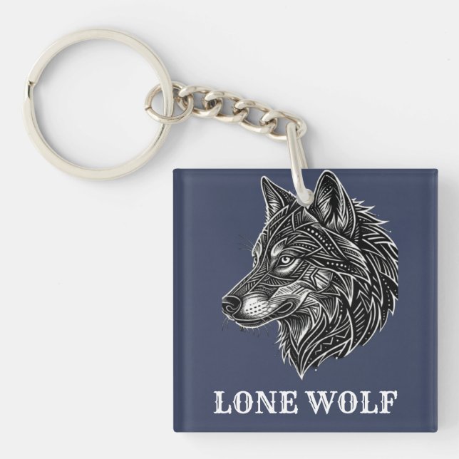LONE WOLF KEYCHAIN (Front)